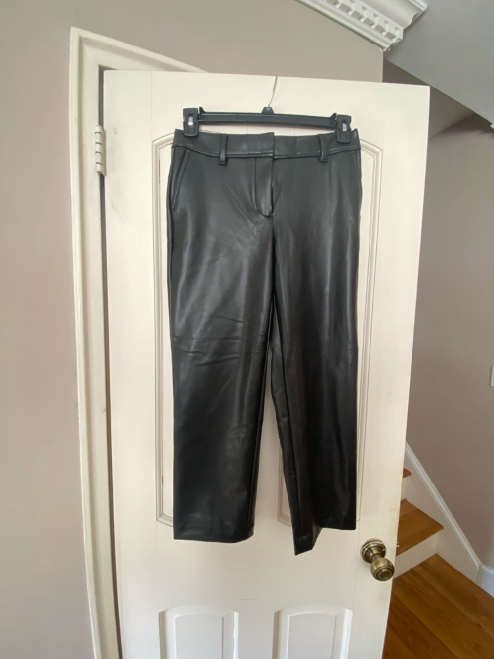 Talbots Black Faux Leather Pants - Petite 4P